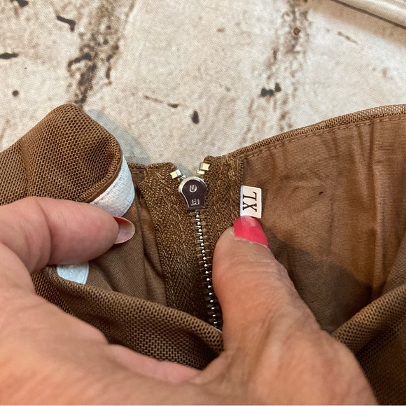 NWT fashion, brown ,sleeveless, strapless, roached mesh, corset. Size XL. - Picture 9 of 12